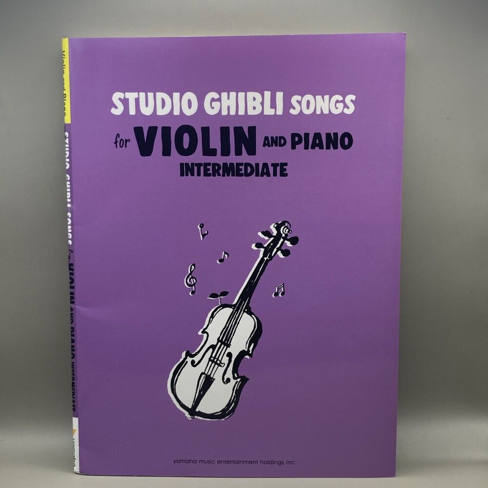Studio Ghibli Songs Violin & Piano English Sheet Music Book Bundle Pack